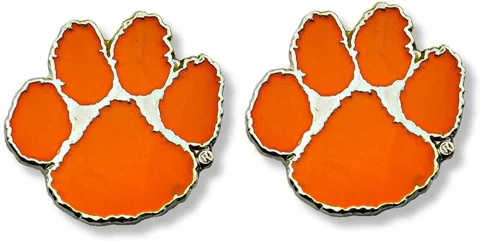 Clemson Tigers NCAA Team Logo Post Earrings Cover