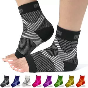 Compression Socks for Plantar Fasciitis Ankle Brace Heel Pain Relief Black L-XL - Picture 1 of 9