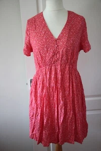 La Redoute Red/Pink Cotton Dress Size 14 (42) - NEW - Picture 1 of 5