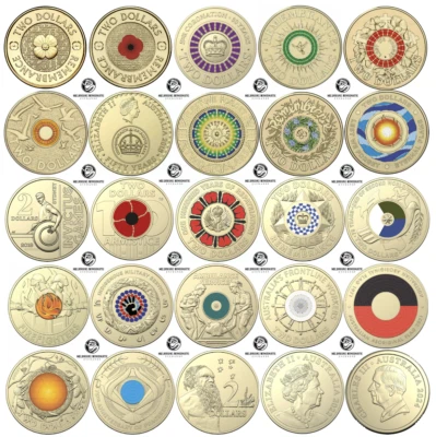 🇦🇺 Australia 🇦🇺 $2 Two Dollar Coin Beginner Collector Bundles MEGA Selection - image 1 of 4