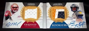 (#/15) Rc Jersey Patch Geno Smith Auto 2013 Exquisite Rookie EJ Manuel Autograph - Picture 1 of 6