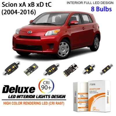 Kit de luces LED interiores para Scion xA xB xD tC 2004-2016 bombillas LED blancas Foto 1 de 4