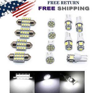 Kit de paquete interior de 13 luces LED blancas puras para bombillas de lámpara de matrícula de domo - Imagen 1 de 17