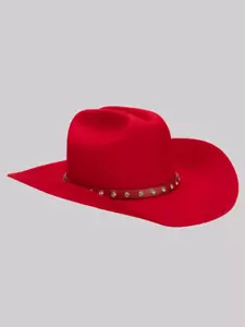 HOT STYLE WRANGLER Women's Sparkle Band Cowboy Hat, Red - Picture 1 of 5