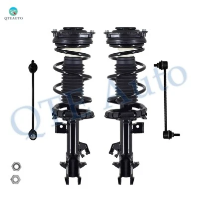 4 barras estabilizadoras delanteras eslabones-rápido completo puntal-resorte helicoidal para Nissan Versa 2007-2012 Foto 1 de 4