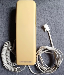 1990s Vintage Retro AUDIOLINE 6 Corded Pushbutton Slim Telephone TESTED/WORKING - Photo 1/9