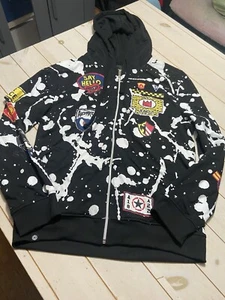 Akademiks Jeanius Air Force All Over Print Hoodie Größe XL Hunderte BBC Vintage 90er - Bild 1 von 8