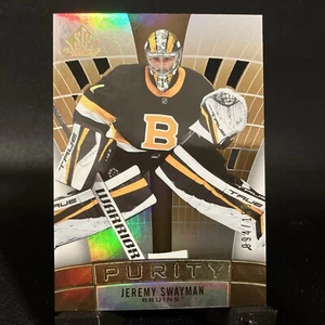 2021 Upper Deck SP Game Used Purity Rookies Gold /150 Jeremy Swayman Rookie RC - Bild 1 von 6