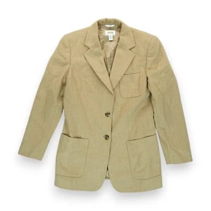 Vintage Talbots Womens Blazer Pure Camel Hair Made In Italy Tan Size 4 - Picture 1 of 8