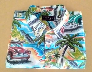 Hawaiian LOUD shirt XXL like new FORD MERCURY WOODY surfboards BEACH BOYS - Bild 1 von 6
