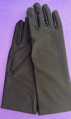 Nuevos guantes negros de nailon longitud ópera para mujer talla única ¡OFERTA! Foto 1 de 3