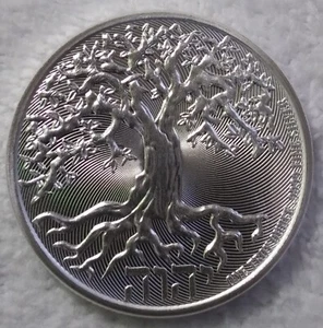 MONEDA DE PLATA FINA 2024 $2 ÁRBOL DE LA VIDA 1 OZ .9999 BU - Imagen 1 de 8