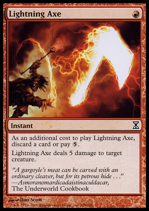 Lightning Axe ~ Lightly Played Time Spiral MTG Magic UltimateMTG Red Card - Image 1 of 1