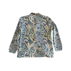 Vintage Draper's & Damon's Floral Polyester Jacket with Pockets sz Petite Small - Picture 1 of 6