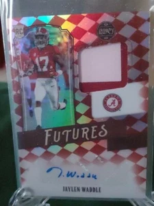 2021 Panini Legacy Patch Auto RC Jaylen Waddle Crimson Tide Dolphins 90/100 - Picture 1 of 3