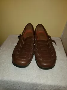 Structured By Clarks Brown Leather Sandals Sz 10 m - Picture 1 of 6