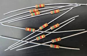 Resistencias axiales de precisión de película metálica 5 % 1,5 k ohmios 1/4 W 10 piezas ~ NUEVO ~ - Imagen 1 de 1