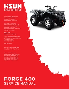 Hisun HS Forge 400 ATV Service Owners & Parts CD Coleman Trail Tamer Rodeo 400 - Picture 1 of 1