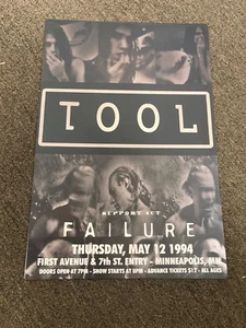 Tool Failure 1994 Minneapolis Minnesota poster concerto cartoncino 12"x18" - Foto 1 di 1