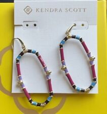 BNIB Authentic KENDRA SCOTT Fashion 821 Orchid Mix Essie Open Frame Earrings