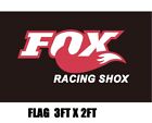 FLAG FOX RACING  3FT X 2FT MAN CAVE GARAGE RUMPUS CAR RALLY 4WD UTE BANNER  DIY