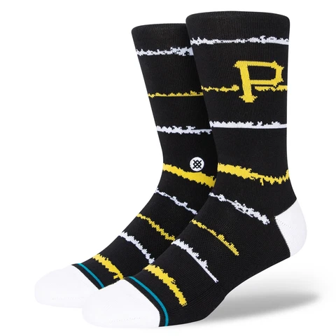 Men's Stance Pittsburgh Pirates Chalk Crew Socks Cover