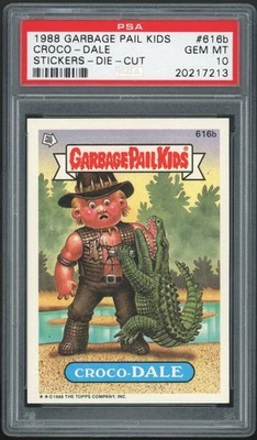 Garbage Pail Kids 15th Series #616b Croco-Dale PSA 10 GEM MINT Os15 RARE Die-Cut - Image 1 of 2