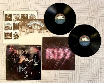 KISS ALIVE! (VG++) w/ BOOKLET 2x LP 1976 Vinyl NBLP 7020 +Sleeves STERLING COPY - Image 1 of 4