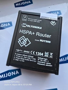 TELTONIKA HSPA+ ROUTER 7-30V DC RUT500 (nuevo stock antiguo) - Imagen 1 de 6