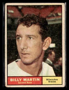 1961 Topps #89 Billy Martin - Picture 1 of 2
