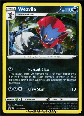 Weavile - (Cosmos Holo) SWSH246 Promo - SWSH: Sword & Shield Promo Cards Pokemon - Image 1 of 2
