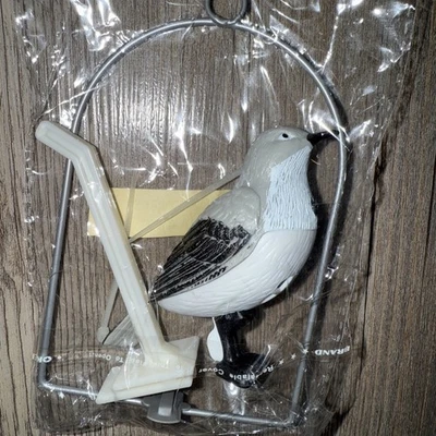 Realistic Bird with Sound Singing Chirping Motion Activated Mocking Bird & Perch - Image 1 of 2