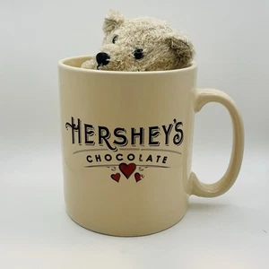 Hershey's Schokolade Jumbo Keramik Kaffeebecher groß 5" Galerie mit Teddybär  - Bild 1 von 9