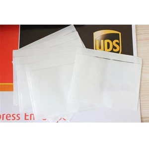 7.5x5.5 6x9 Clear Packing List Enclosed Invoice Label Pouches Shipping Envelopes - Picture 1 of 14
