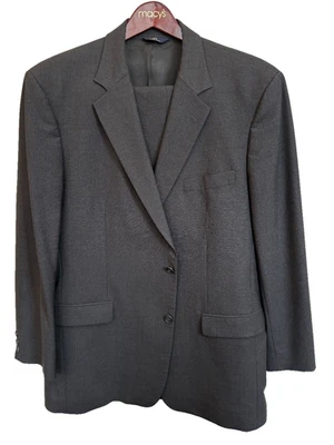 Brooks Brothers 346 Stretch 2 Piece Suit Men's Size 44 L Gray  97% Wool 3% Lycra - Image 1 of 4