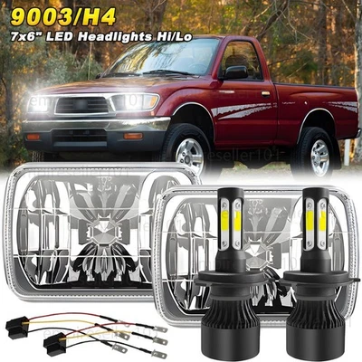 Faros LED H4 Hi-Lo de 5x7" 7x6" pulgadas para camioneta Toyota Tacoma 4runner Foto 1 de 4