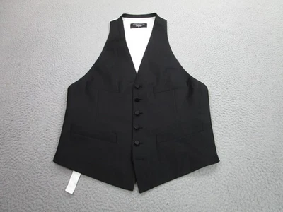 Dsquared2 London Vest Mens 52 Black Wool Blend Waistcoat Made in Italy Tailored - Image 1 of 4