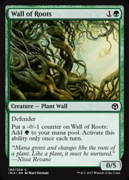 Wall of Roots -Foil Medium Play MTG Iconic Masters - Image 1 of 1