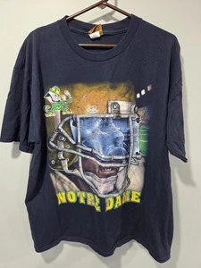 Camisa irlandesa de lucha vintage de los años 90 Nutmeg Mills Notre Dame - Imagen 1 de 4
