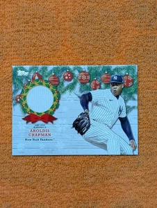 2022 Topps Walmart Holiday Aroldis Chapman Relic Card Yankees Red Sox - Bild 1 von 10