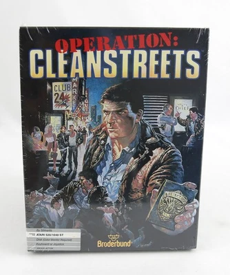 SEALED 1988 Operation: Cleanstreets Broderbund Big Box PC - Image 1 of 4