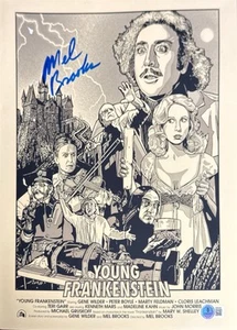 Foto firmada por Mel Brooks 11x14 joven Frankenstein BAS BR85494 - Imagen 1 de 3