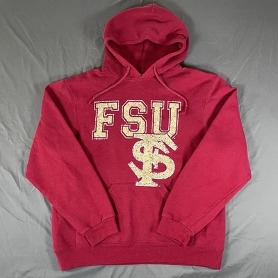 FSU FLORIDA STATE SEMINOLES HOODIE MEN'S MEDIUM RED SOFFE NCAA COLLEGIATE - Image 1 of 4