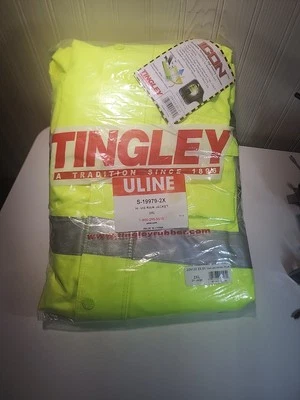 Jaqueta de chuva ícone Tingley J24122, classe 3, tipo P, preta/amarela, 2XL - Imagem 1 de 4