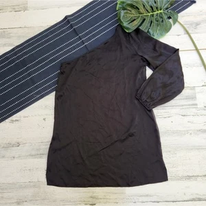 Mini Vestido Cami Nyc The Leigh Manga Una Seda Negro Talla Mediana - Imagen 1 de 7