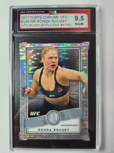2017 Topps Chrome UFC Museum Collection #UM-RR Ronda Rousey PULSAR /50 KSA 9.5 - Picture 1 of 2