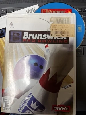 021-013 Brunswick Pro Bowling Nintendo Wii 2007 Complete Video Game Fun - Image 1 of 4
