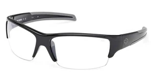 Harley-Davidson Men's B&S Blaze Sunglasses, Shiny Black Frames/Clear Lens - Picture 1 of 3