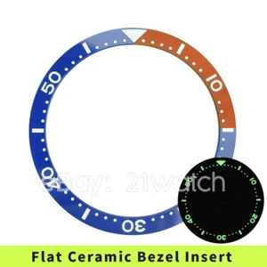 Inserto de bisel de cerámica plano 38 mm C3 lume SKX007 mod PVD rojo con azul - Imagen 1 de 3
