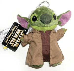 Tokyo Disney Resort Limited Star Wars Yoda Stitch Plush Doll Badges Japan #DD547 - Picture 1 of 1